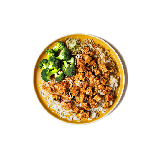 Minted Jalapeno Tofu over Jasmine Rice