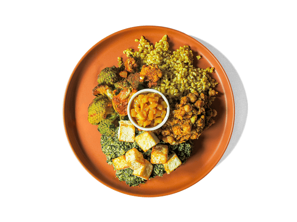 Organic Saag Paneer Plate
