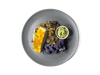 Golden turmeric-roasted halibut meets a nourishing bone broth quinoa pilaf, infused with sweet goji berries, apricots, and golden raisins. Vibrant purple cauliflower and nutrient-rich super greens add color and depth, while a creamy pistachio pesto ties it all together. Packed with anti-inflammatory ingredients and high-quality protein, this dish is as satisfying as it is nourishing.