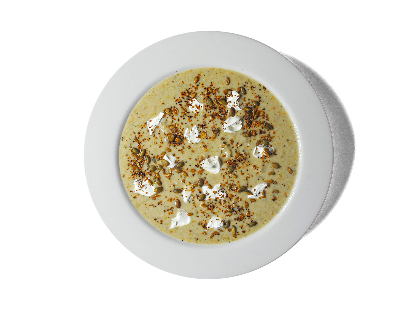 Image of Hearty Butter Bean Soup (Serves 2) on a plate