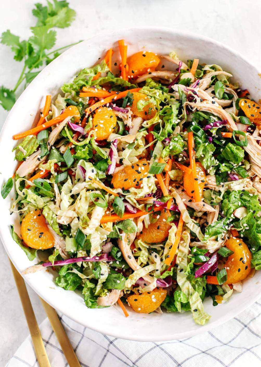 Image of Chinese Chicken Salad (pasture raised) on a plate