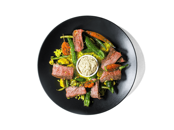 LOWCAL version - Grass Fed Steak Shawarma