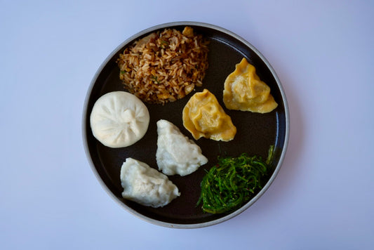 Pork Fried Rice and Dumpling Combo Box Main Image