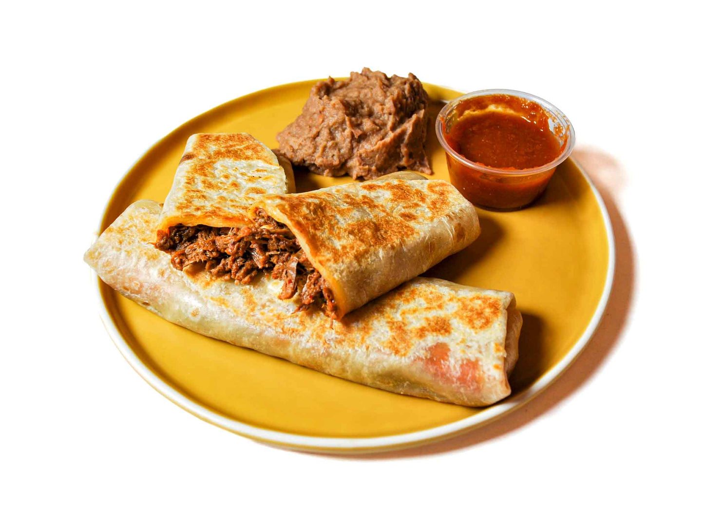 2 Burritos de Birria and Refried Beans Product Image