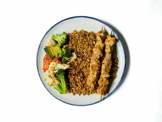 Chicken Kabob and Brown Rice Product Image