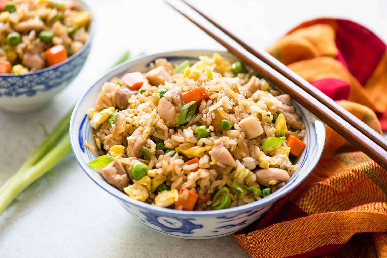 Image of Sesame Soy Pasture-Raised Chicken Fried Rice on a plate