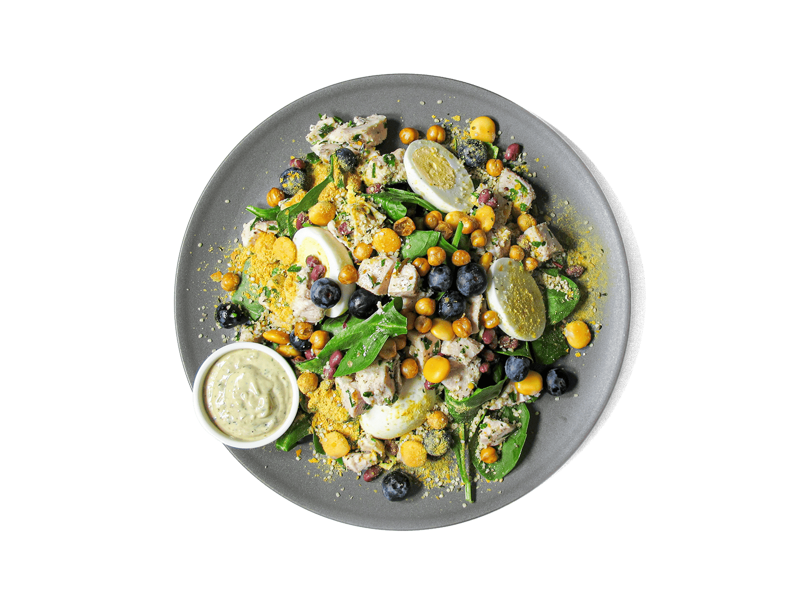 Image of Superfood Pastured Chicken Caesar Salad on a plate