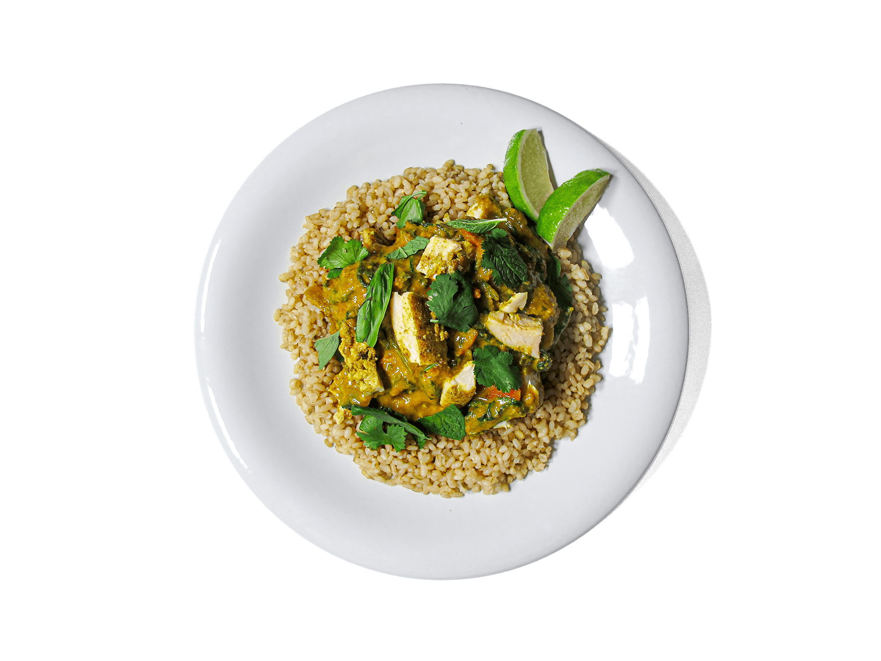 Image of Thai Pastured Chicken Coconut Curry on a plate